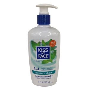 🆕 Kiss My Face COOL MINT 4-in-1 Moisture Shave Cream Formula 11oz Vegan